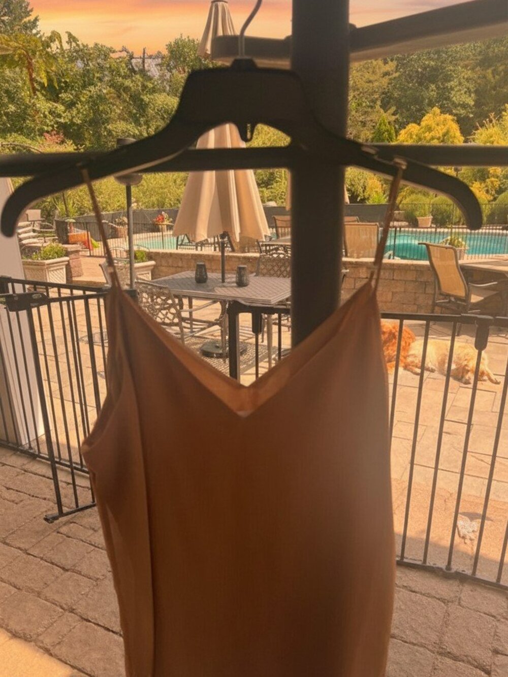 Calvin Klein Brown Silk Camisole